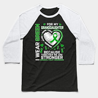 I Wear Green For Granddaughter Cerebral Palsy Awareness Baseball T-Shirt